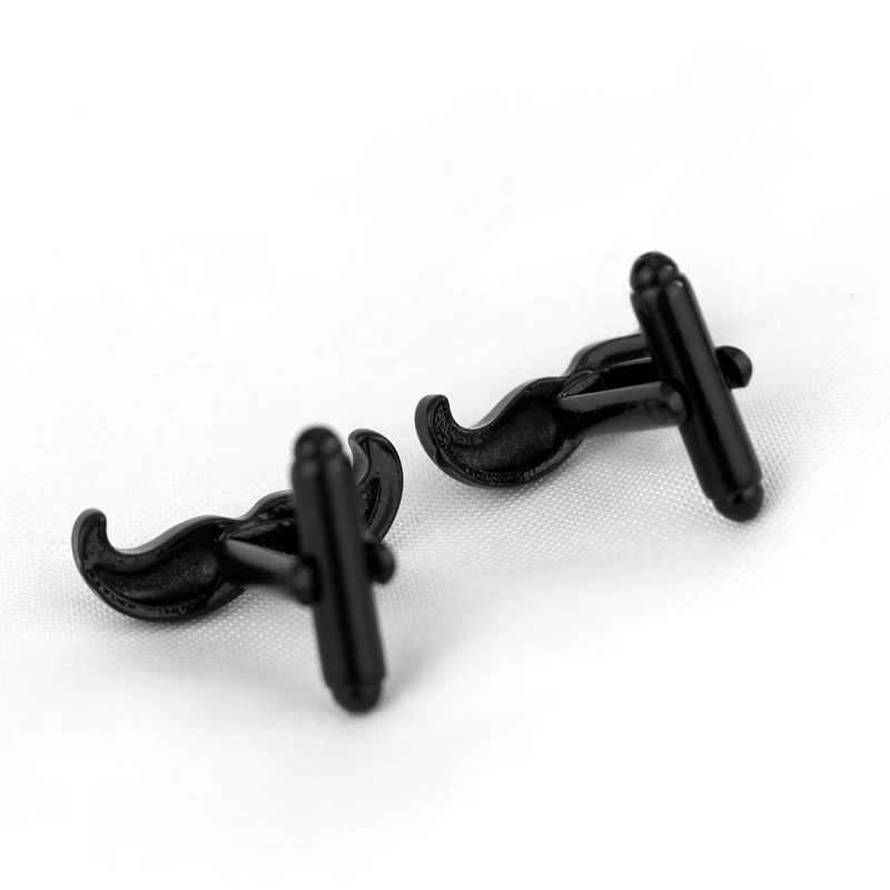 Dongsheng модные французские запонки милые для мужчин черные усы пуговицы рубашка