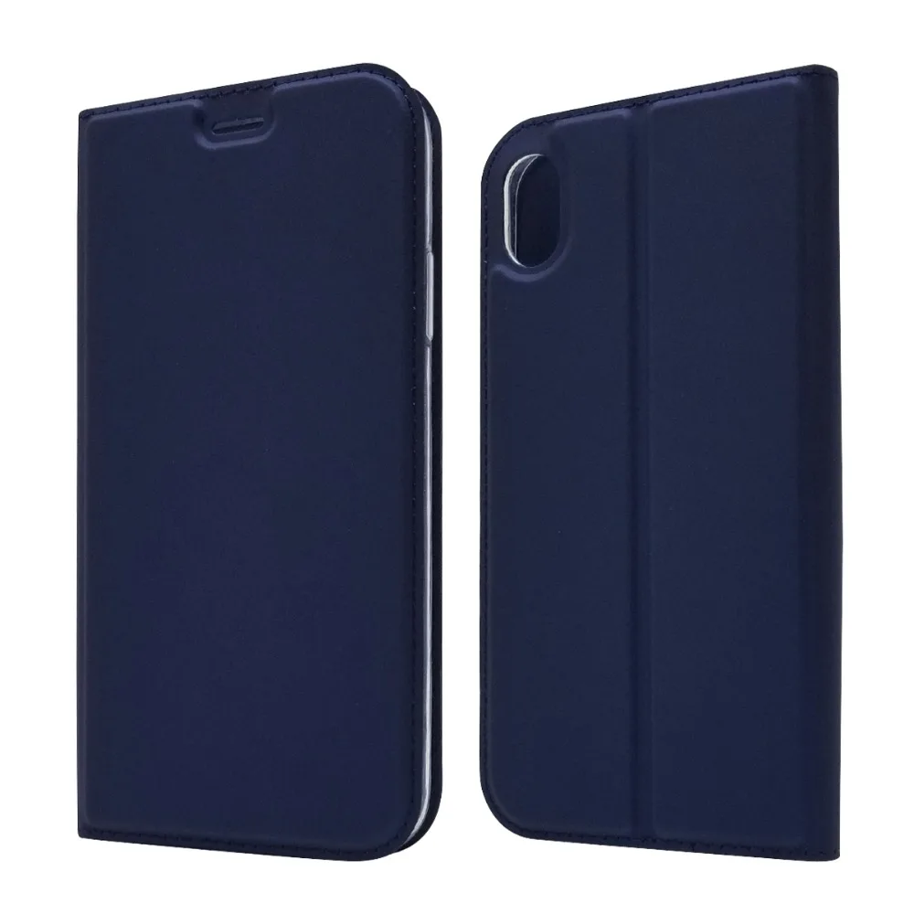 Чехол iCoverCase для iPhone X Xr Xs Max ультратонкий Магнитный чехол кошелек из искусственной