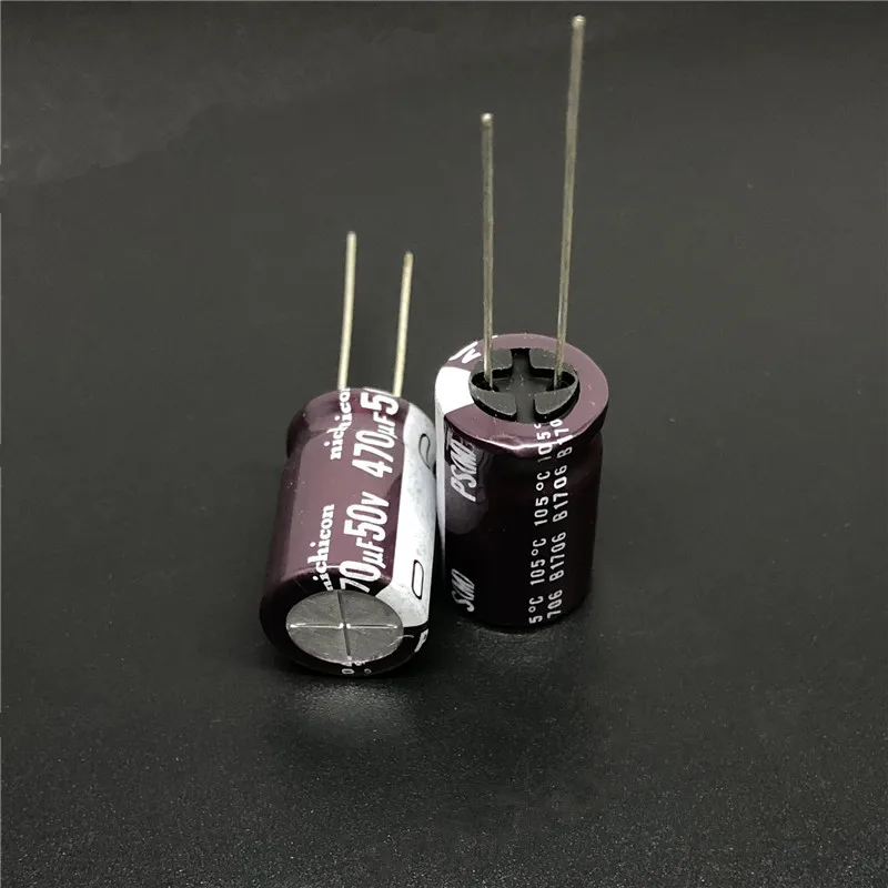 5 шт./50 шт. 470 мкФ 50 в NICHICON PS серия 12 5x20 мм низкое сопротивление 50V470uF алюминиевый