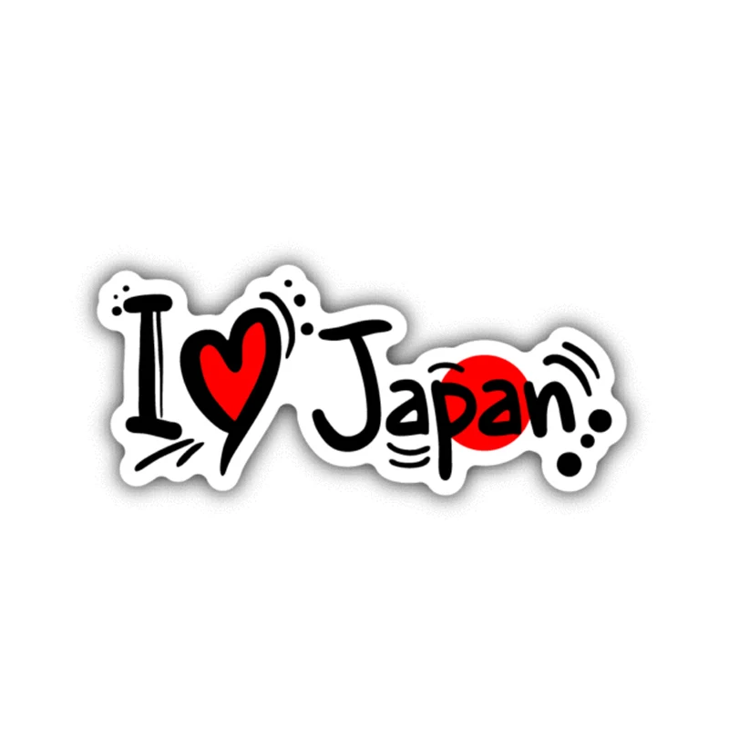 12 см * 4 7 автомобильные аксессуары I Love Japan Flag забавная наклейка на машину 6-1375 |