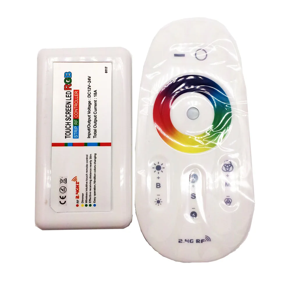 2 4G RGB RGBW LED контроллер сенсорный экран DC 12-24V 6A 4 канала светодиодный пульт