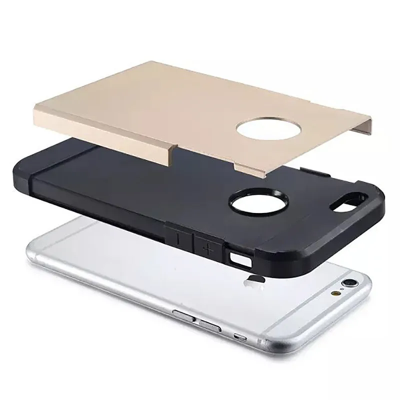 Huayang 2 в 1 TPU + PC армированный Гибридный Жесткий задний Прочный чехол для iPhone 6/6s 4 7