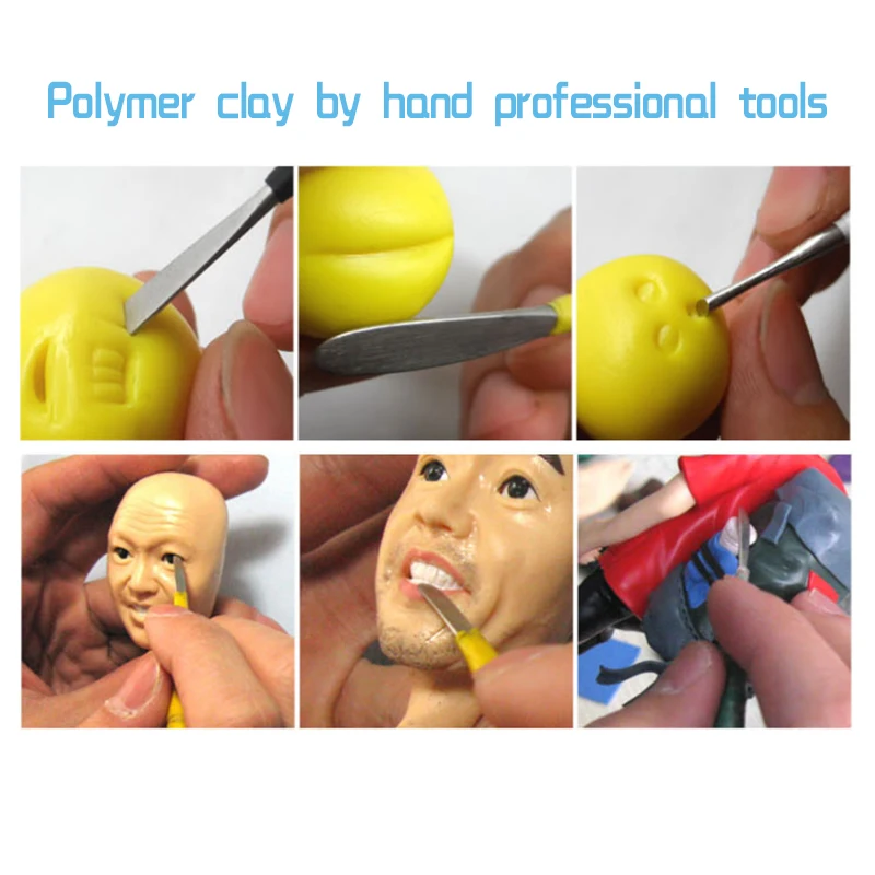 Abbyfrank 6 шт./компл. Fimo инструменты из полимерной глины ручные поделки скульптура
