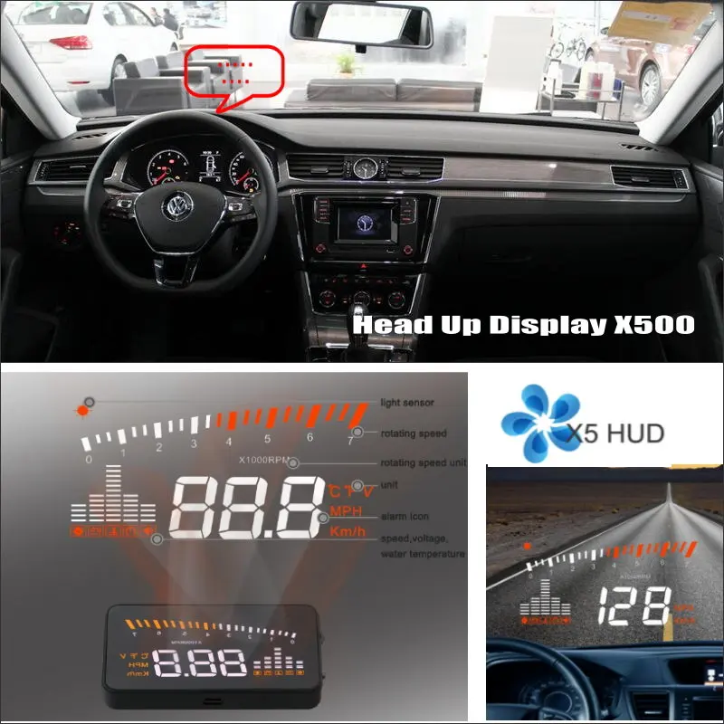 For Volkswagen VW Passat B5 Magotan Polo Sedan Safe Driving Screen Car HUD Head Up Display Projector Refkecting Windshield