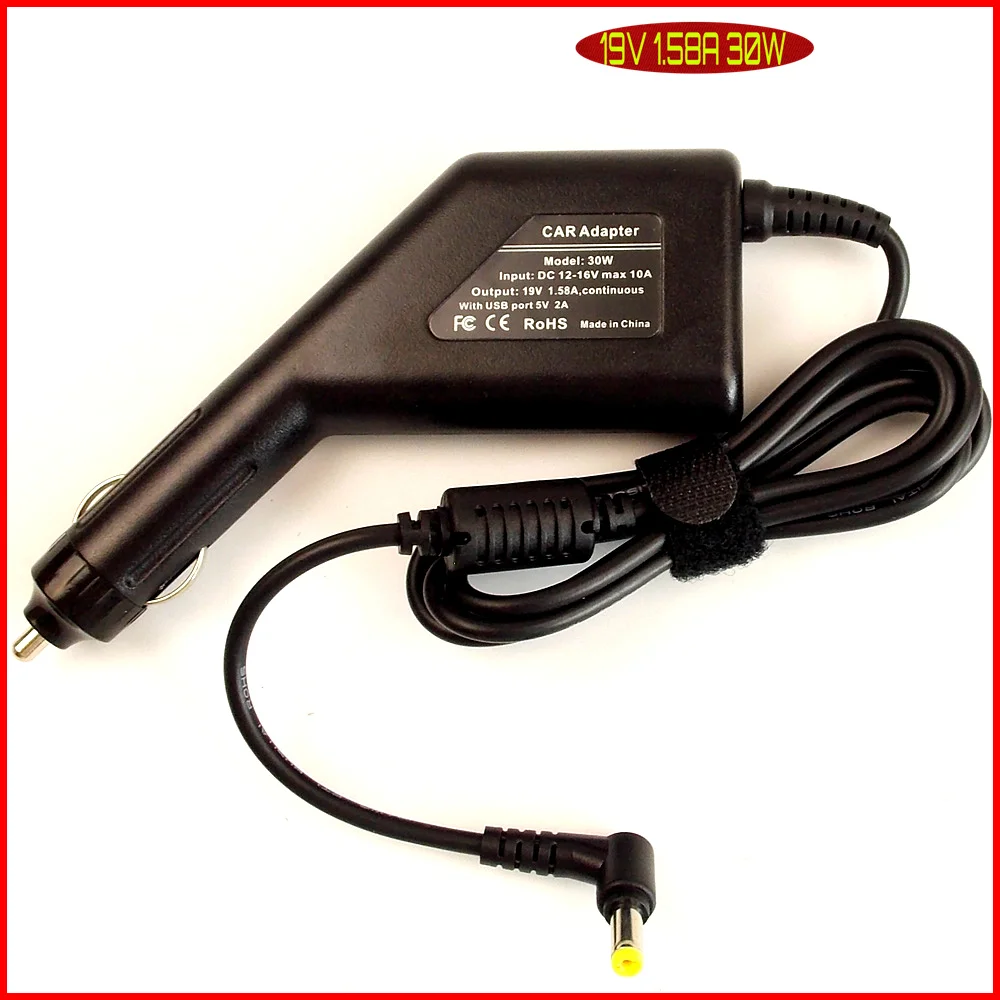 Автомобильный адаптер питания для ноутбука 19 в 1 58a + USB порт Acer Aspire One 753 ZG5 ZG8 ZE6 E1A 752