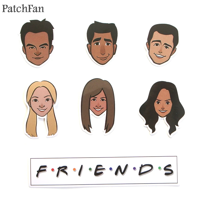 Patchfan 33 шт. друзья ТВ шоу Забавная детская игрушка наклейка для телефона DIY багаж ноутбук мотоцикл телефон водонепроницаемый стикер s A1438