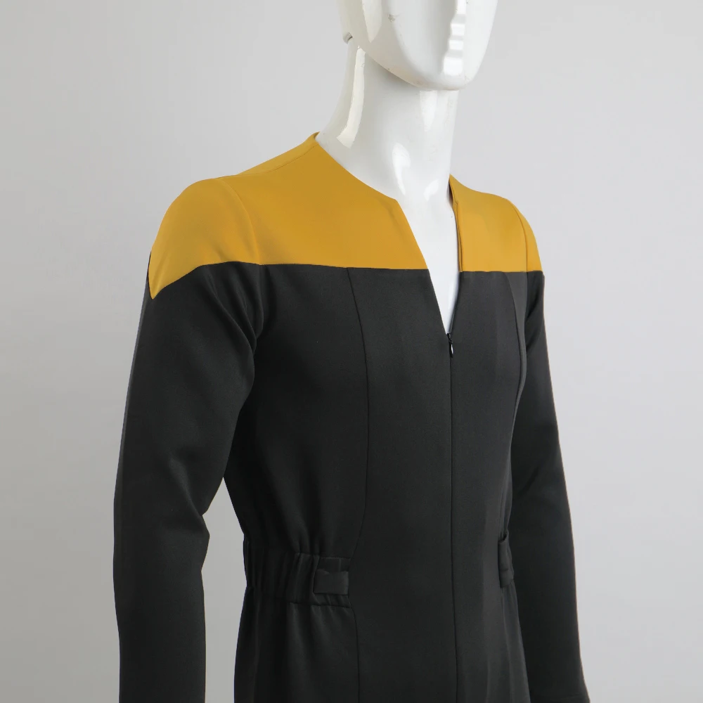 Звезда космоса девять Trek коммандер Сиско униформой комбинезон желтого цвета