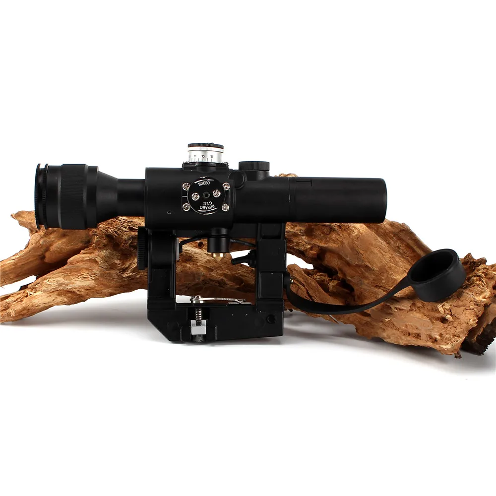 Ohhunt тактический Красный с подсветкой 4x24 PSO 1 Тип прицел для Dragonov SVD снайперская