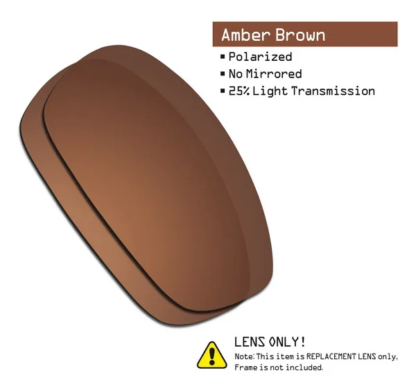 Amber Brown SmartVLT поляризованные Сменные линзы для Окли Сплит солнечные очки к куртке-несколько вариантов - Цвет линз: Amber Brown