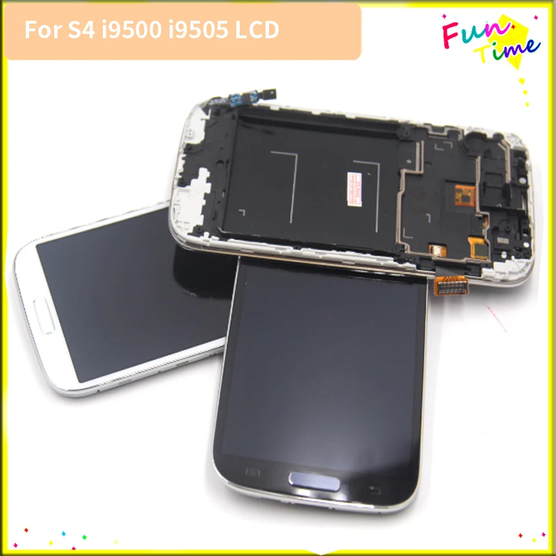 100% тест для Samsung Galaxy S4 i9505 i9500 ЖК дисплей с сенсорным экраном дигитайзер в сборе