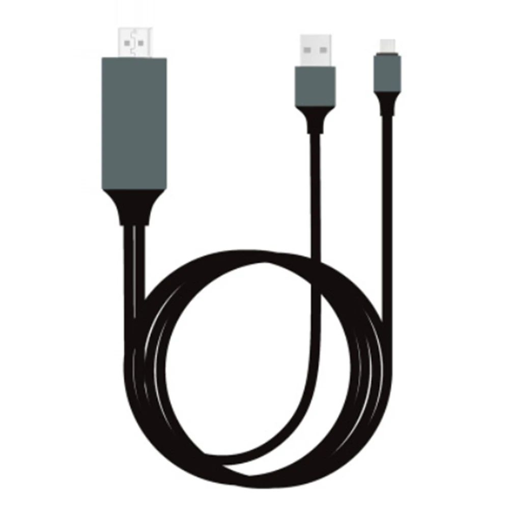 Оптовая продажа 50 шт./лот 2 м HDTV AV кабель переходник для зарядки видео HDMI iPhone iPad