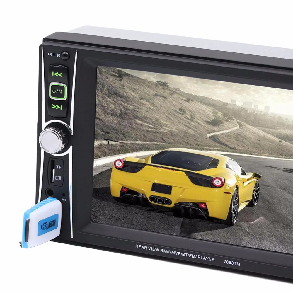 Авторадио 2Din lcd сенсорный экран MP5 мультимедийный плеер Поддержка gps обратное