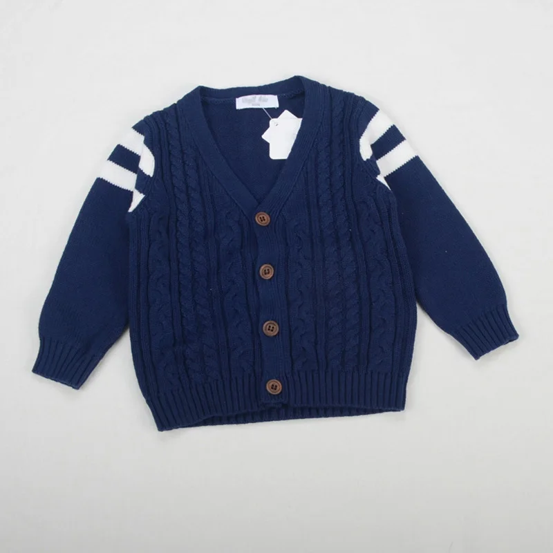 Детская одежда осенне-зимний свитер для мальчиков кардиган в консервативном