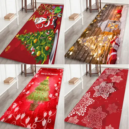 2019 Новый рождественский напольный коврик фланелевый ковер Санта Клауса