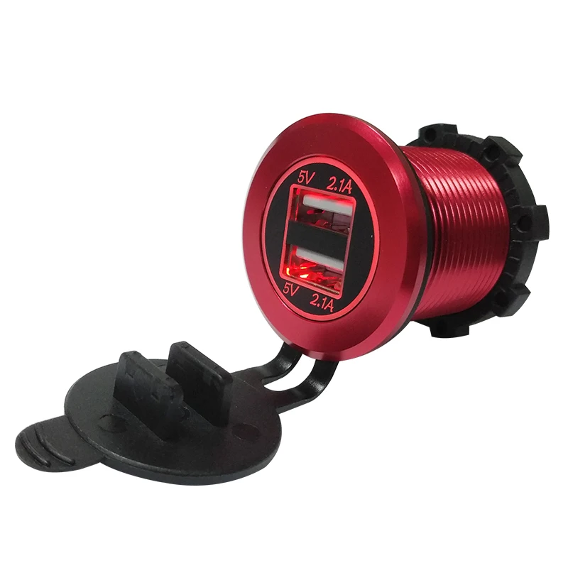 4.2A двойной USB сплиттер адаптер розетка автомобильное зарядное устройство