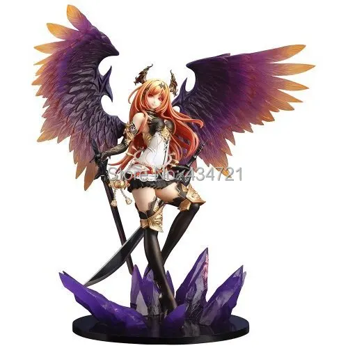 Классическая популярная игра Аниме Rage Of Bahamut Темный ангел Оливия Ани статуя 29 см