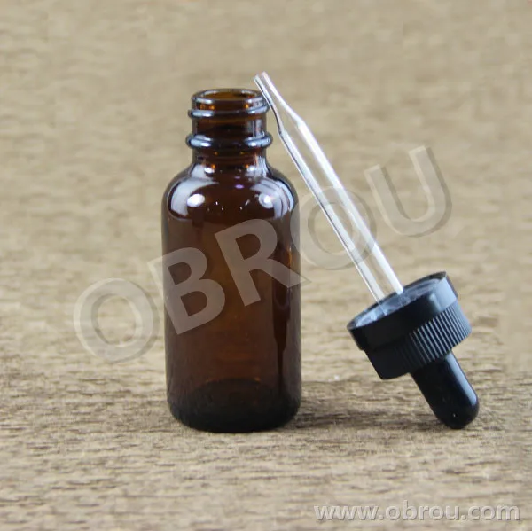 Бесплатная доставка 330 шт. 30 мл янтарный синий стеклянный флакон-капельница