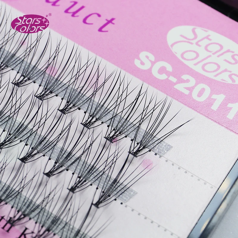 Накладные ресницы для макияжа с завитками D натуральные накладные 10D наращивание