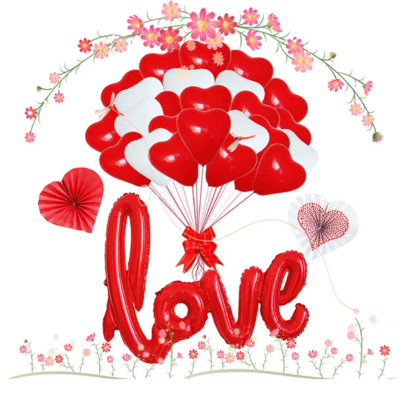 Гелиевые воздушные шары Love Lette латексные украшения для дня рождения детский