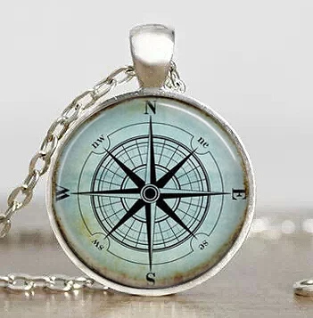 

US movie golden compass necklace pendant new 1pcs/lot Wind Rose Steampunk chain jewelry friends gift women fashion 2017