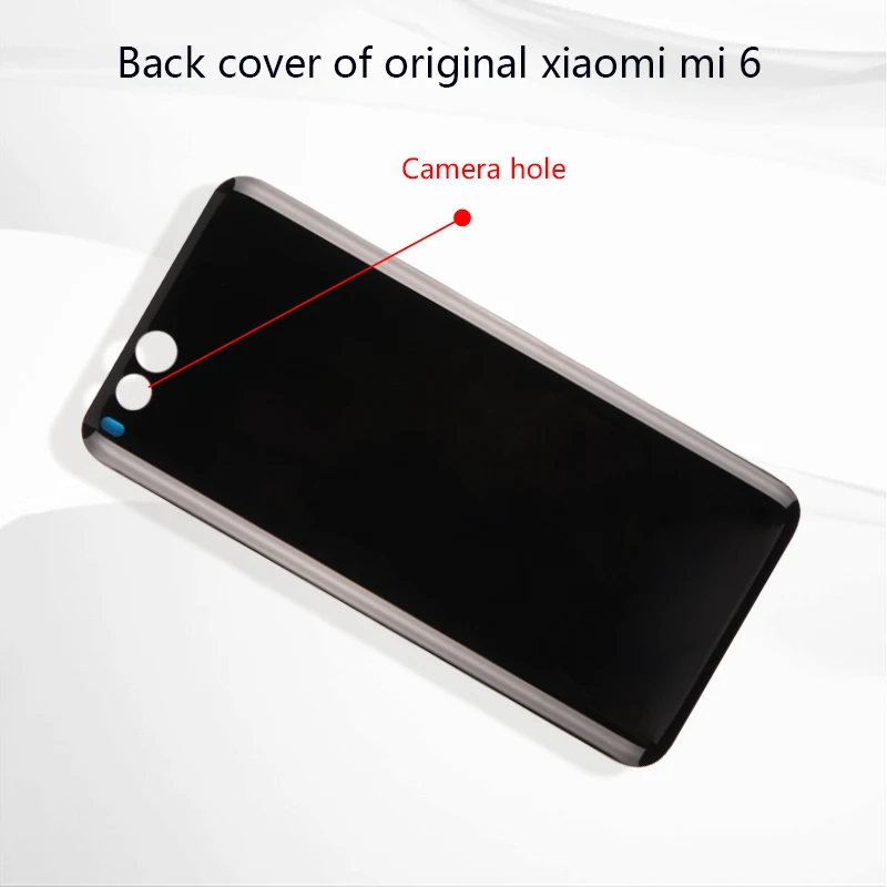 Новый задний корпус для XIAOMI Mi6 задняя крышка Mi 6 стеклянный Сменный Чехол батареи