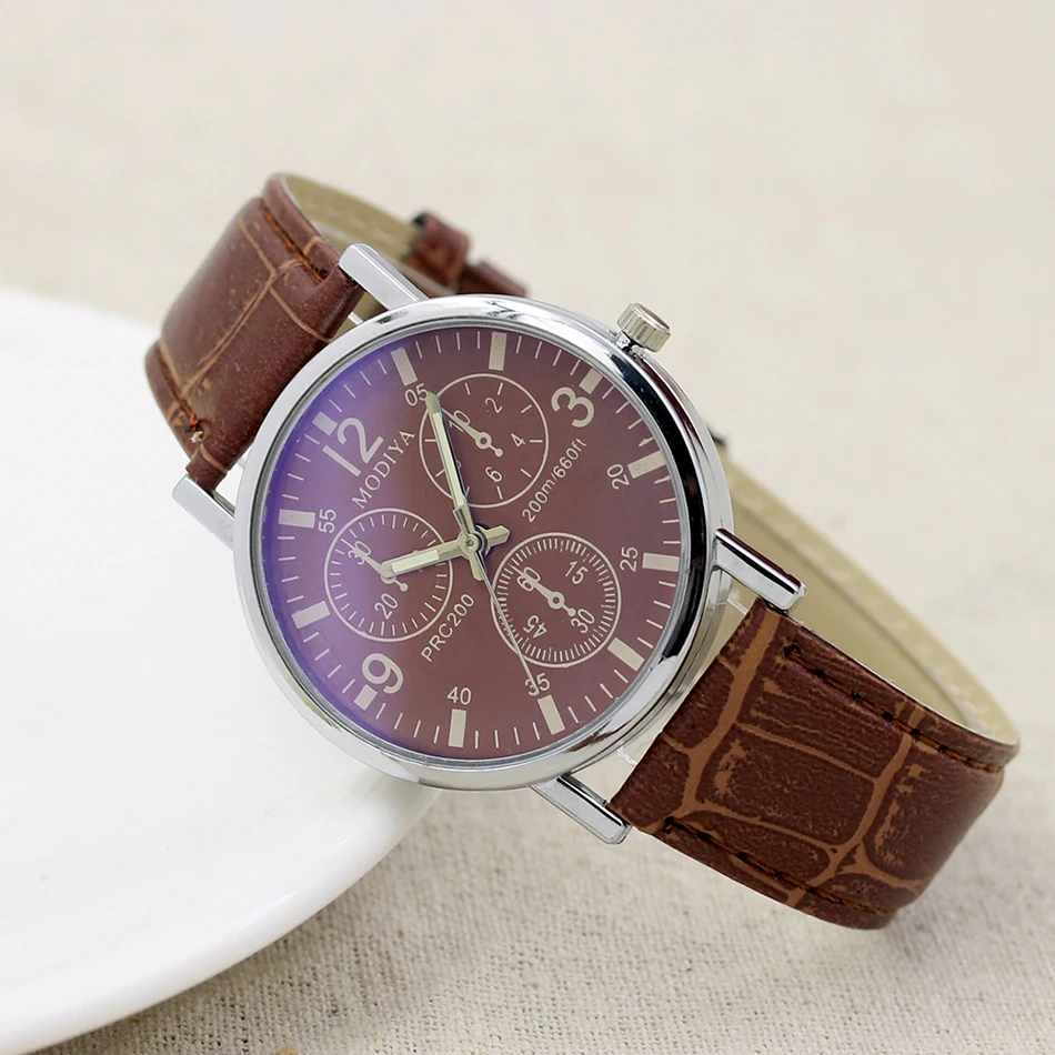 Leather Cuff Watches Mens Top Brand Luxury Watch 2018 Sports for Men Quartz Wrist Clock New xfcs relogio masculino | Наручные часы