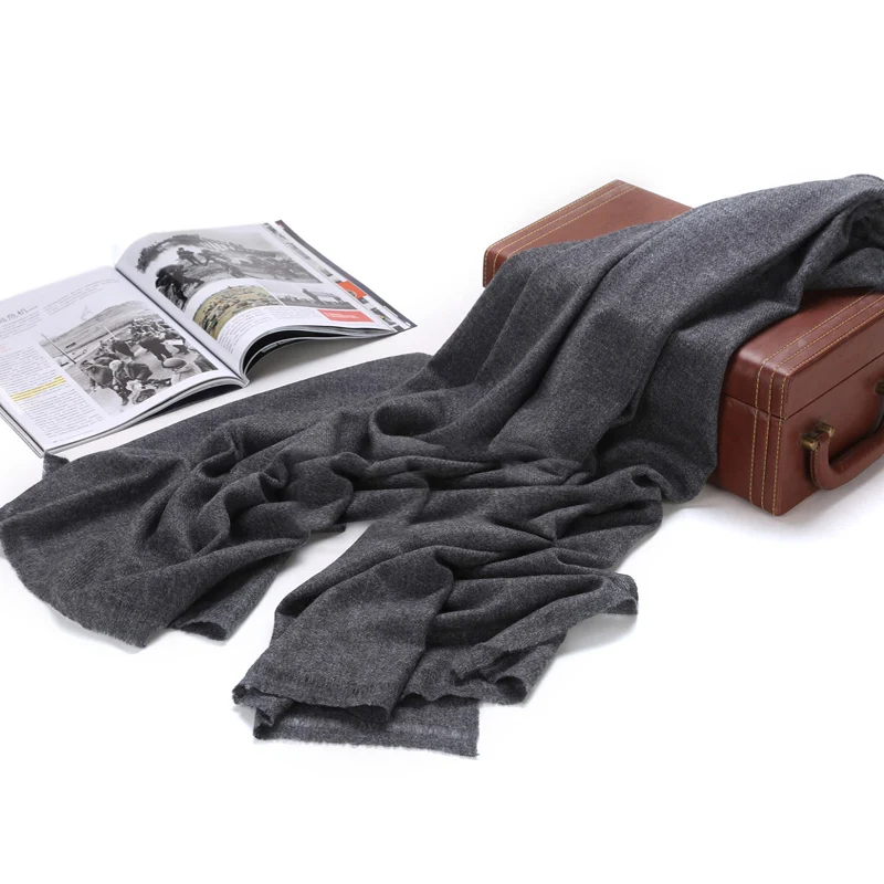 100% кашемировый шарф женский серый верблюжий большой размер Высококачественная