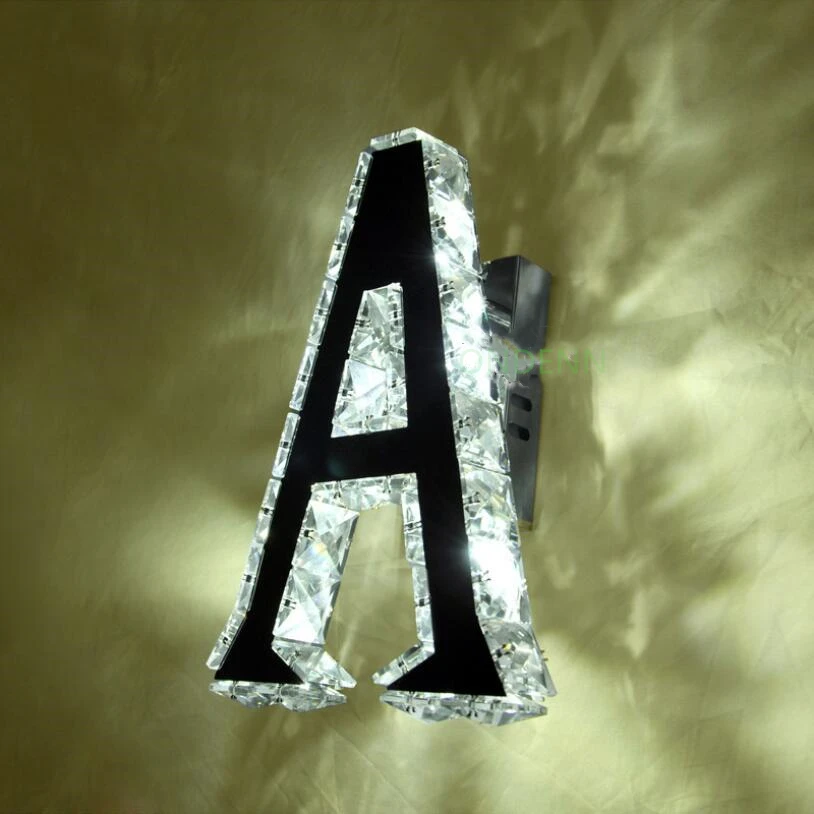 Современный минималистичный светодиодный хрустальный настенный светильник с