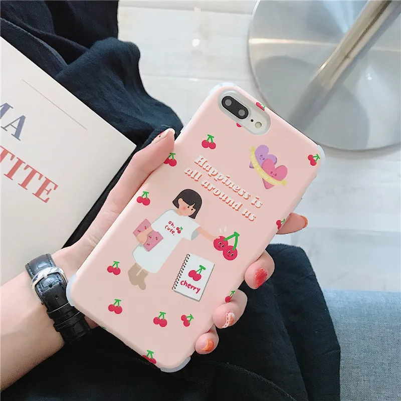Для мальчиков и девочек акрил Жесткий Чехол для iphone 8 плюс 7 plus чехол телефона 6 S 6s