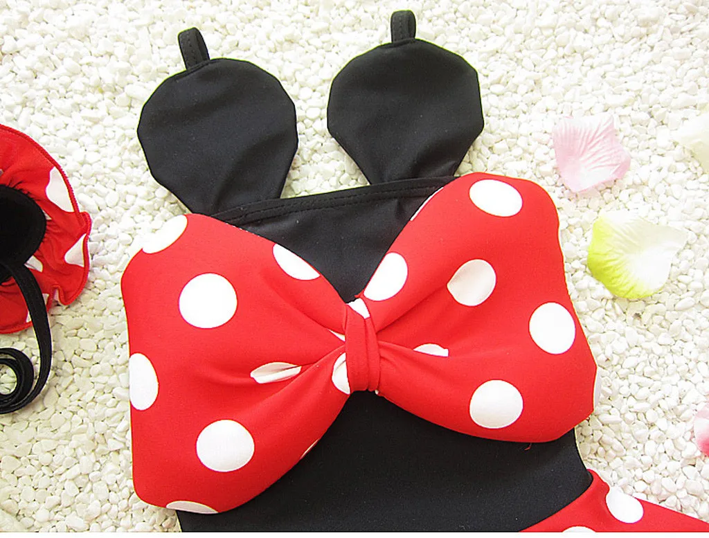 2019 комплект бикини для маленьких девочек купальный костюм в горошек одежда