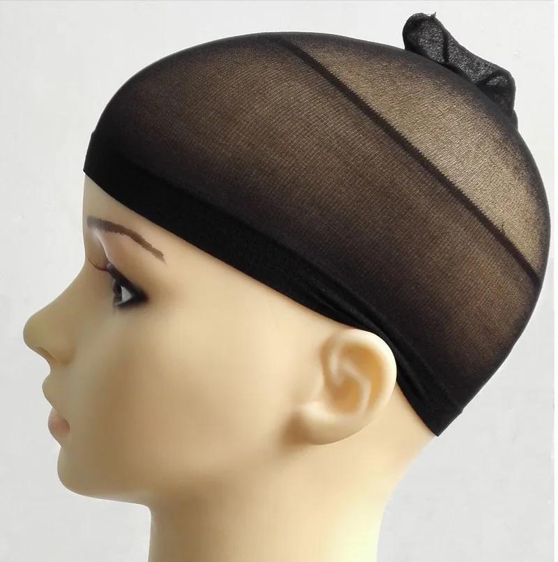 

Black Skin Color Hair Net For Weave 2 Pcs Hair Wig Nets Stretch Mesh Wig Cap For Making Wigs Hair Care wig Caps