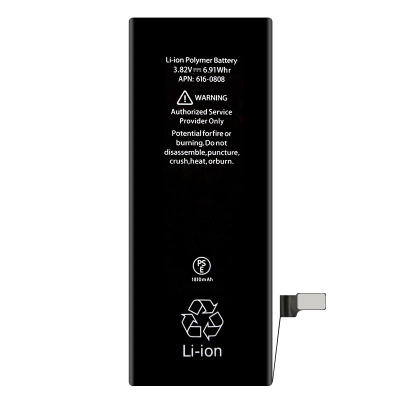 Новый 0 Цикл 3.82 В 1810 МАч Встроенный Li Ion Mobile телефон аккумулятор для 4.7 ''iphone 6