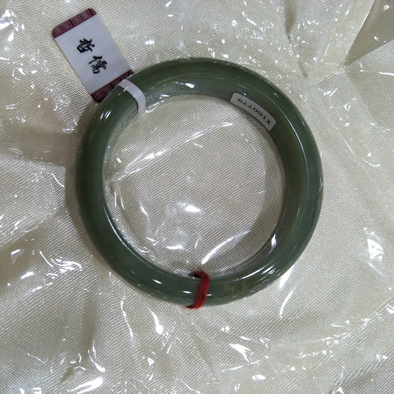 Женский браслет с натуральным нефритом нефритовый 54 мм 58 подарок маме отправка