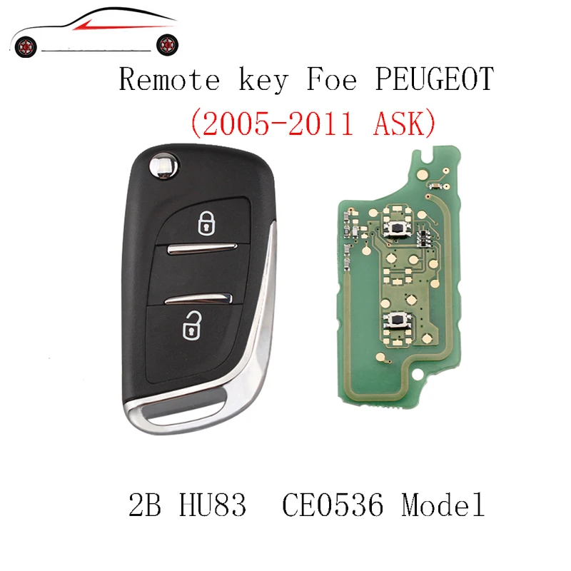 GORBIN модифицированный Автомобильный Дистанционный Ключ DIY для PEUGEOT 207 208 307 308 408