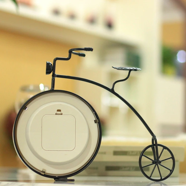 Часы с кованым железом для велосипеда настольные украшения модные бесшумные