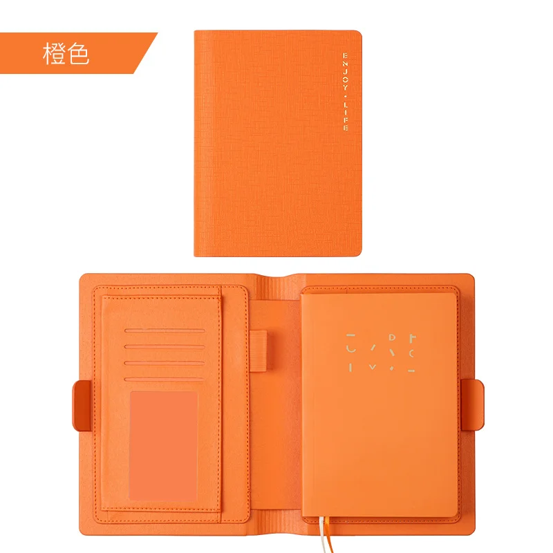 Orange without Pen Прекрасный цветной дневник путешественника, A6 записные книжки, записные книжки, подарок на день рождения для девочки, офисный деловой планировщик - Цвет: Orange without Pen