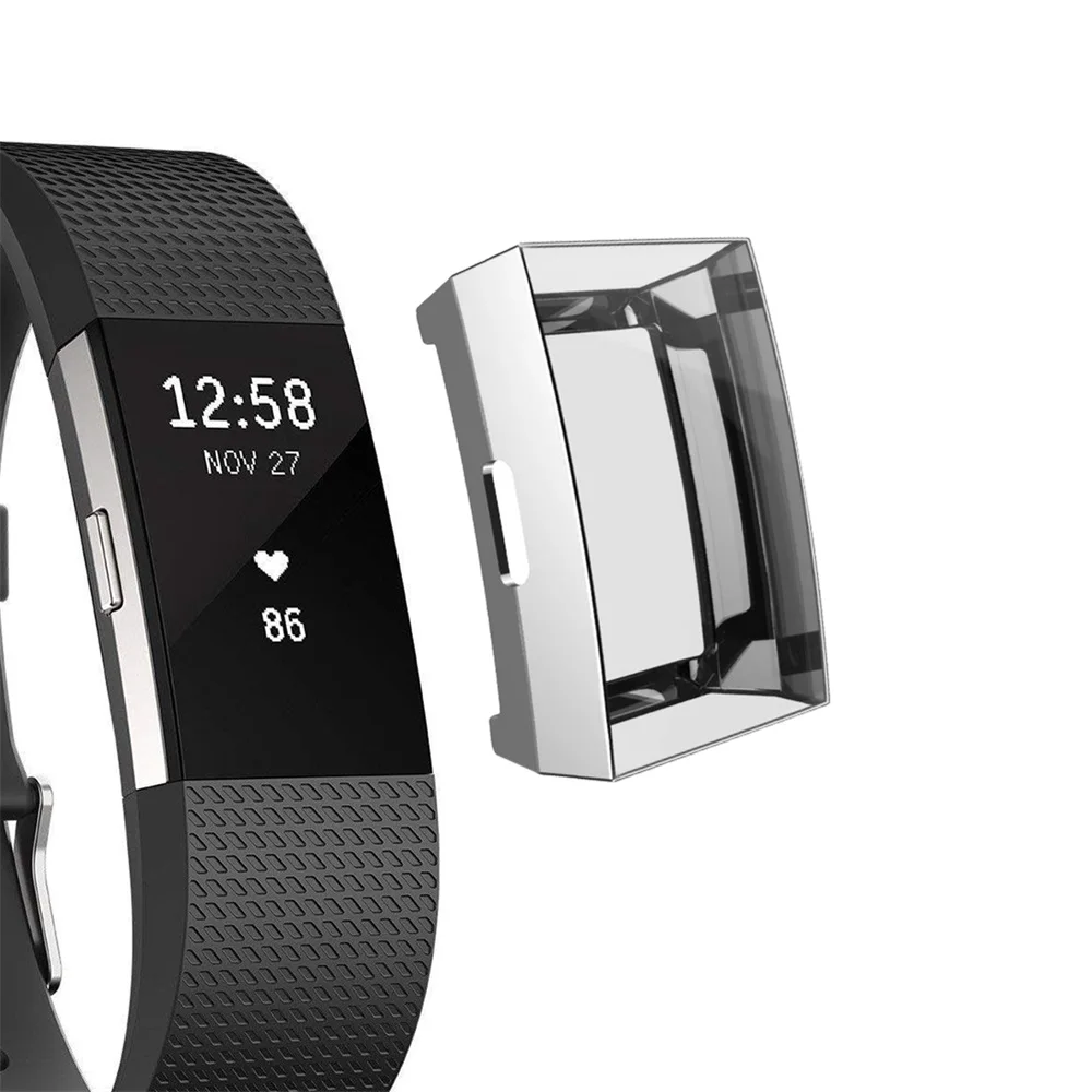 Для браслета Fitbit Charge 2 замена мягкий силиконовый чехол Аксессуары полный