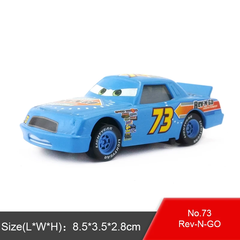 No.73 Rev-N-GO Disney Pixar Cars Racers цыпленок Хикс Молния Маккуин король NO.4-NO.123 1:55 металлические литые игрушки модель автомобиля для мальчиков Детский подарок - Цвет: No.73 Rev-N-GO