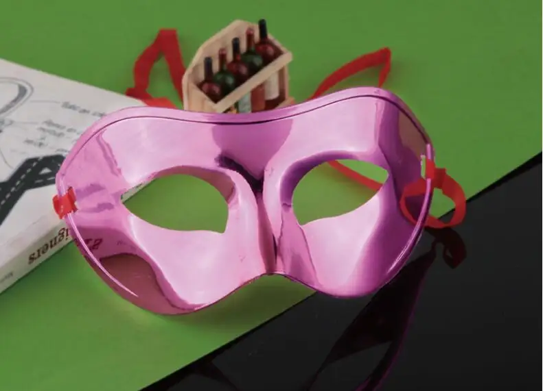 Маска для Хэллоуина Половина лица с плоской позолоченной маской танцевальный