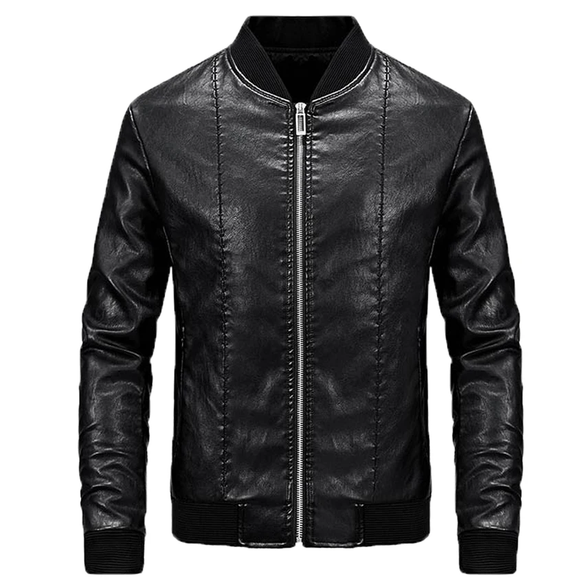 Мужская мотоциклетная куртка из крокодиловой кожи Модная приталенная Мужское