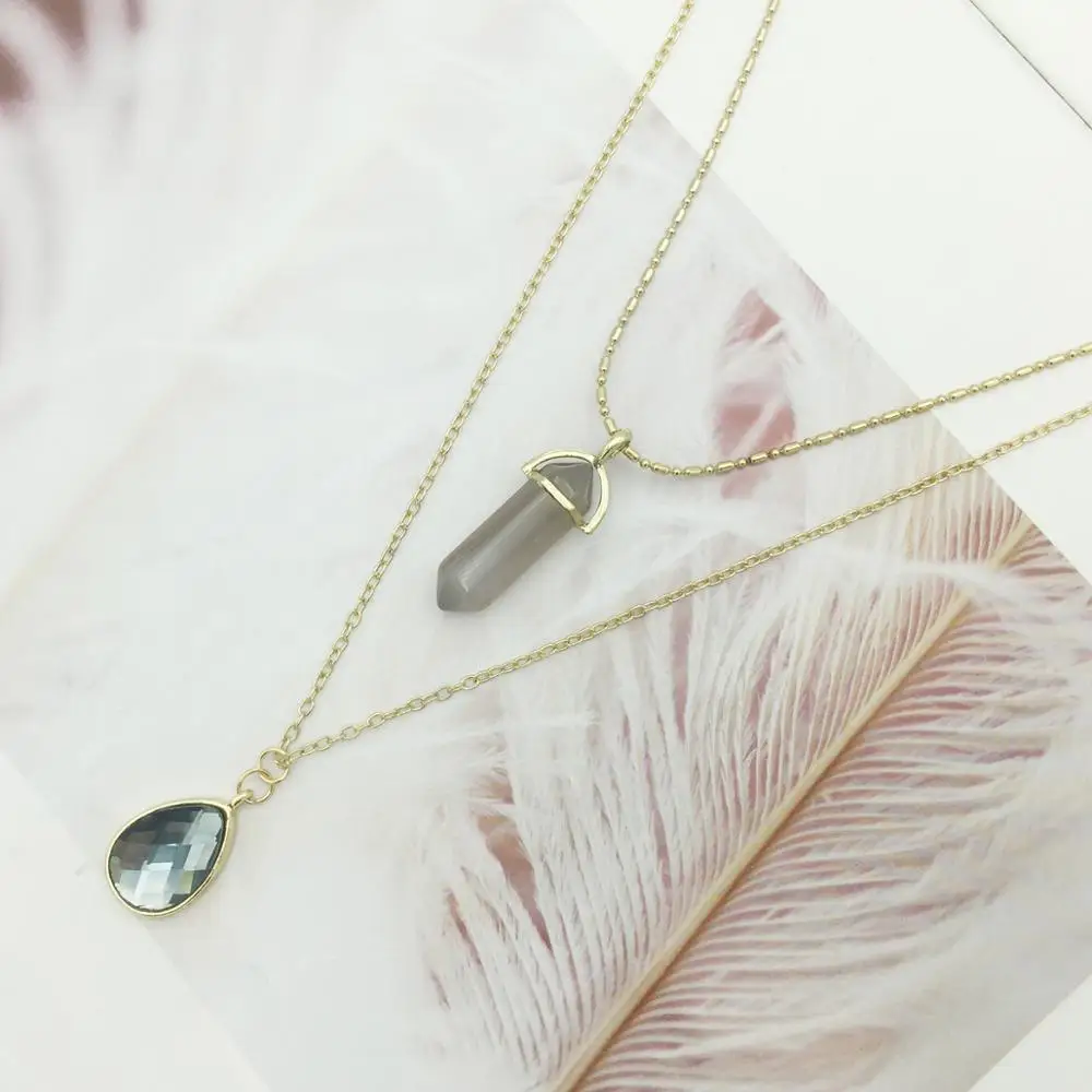 Женское Двухслойное ожерелье с подвеской в богемном стиле|fashion jewelry|jewelry fashionboho