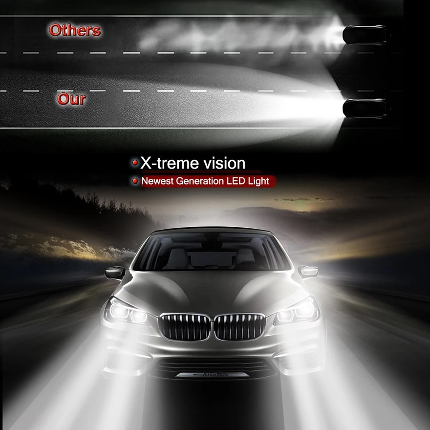 Самый дешевый DLAND C6S авто светодиодный лампы Комплект светильник 60 Вт 6400LM головной светильник лучший C6 светодиодный светильник преобразования H1 H3 H4 H7 9006 9005 H8 H11 H13