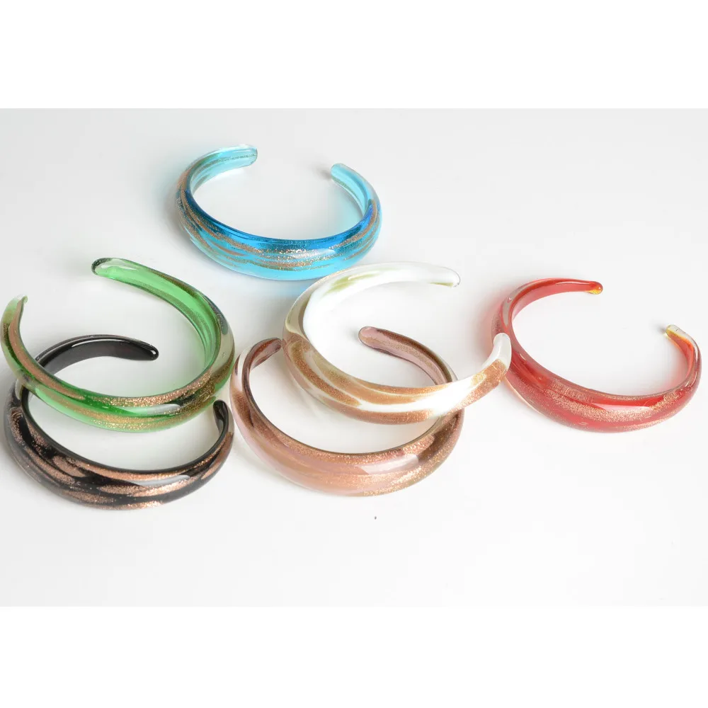 Круглый стеклянный Открытый браслет новые очаровательные ювелирные изделия для