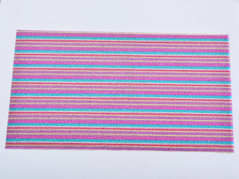 Mix Color 5 JUNAO, 24*40 см, розовые камуфляжные самоклеющиеся стеклянные стразы, ткань, отделка, кристалл, лист, Алмазная сетка, бусины, Аппликации, окантовка - Цвет: Mix Color 5