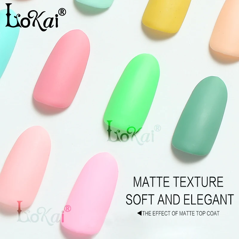 Гель лак Lokai для ногтей матовый 10 мл|coat gel|top coat nail gelgel lak |