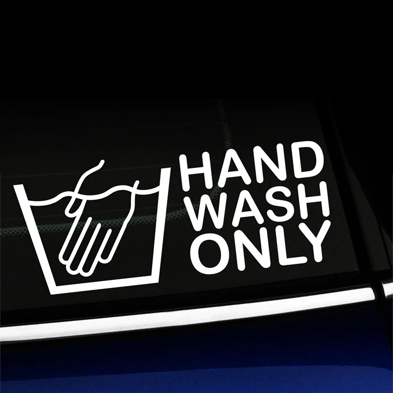 Hand Wash Only Car Truck Sticker Decal Motorcycle SUVs Bumper Window Laptop Stylings | Автомобили и мотоциклы