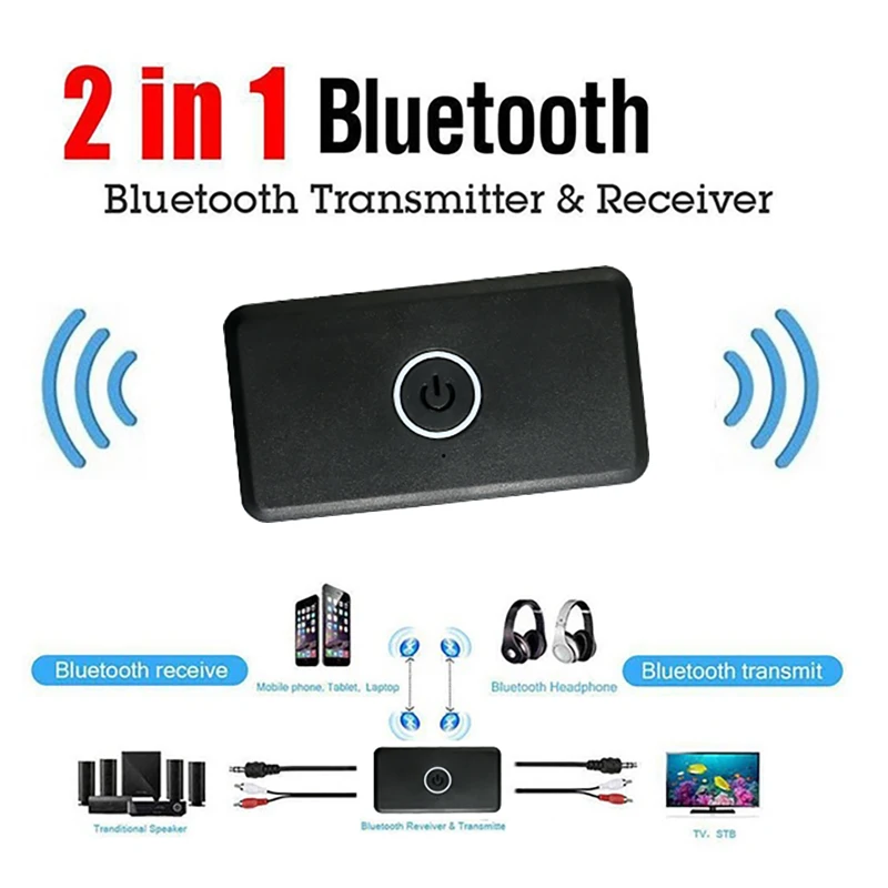 Многофункциональный беспроводной передатчик и приемник V4.2 аудио 3,5 мм Bluetooth аудио адаптер TWS APT-X для смартфона ПК ТВ