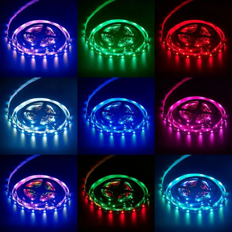 WS2811 30 светодиодов/м 5050 SMD RGB полосы света пикселей программируемый индивидуальный адресуемый внешний 5 м/рулон не водонепроницаемый DC12V