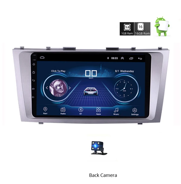 1g16g camera 2G+ 32G Android 8,1 4G Автомобильный Радио Мультимедиа Видео плеер навигация gps WiFi 2 din для Toyota Camry 40 50 2006-2011 без dvd - Цвет: 1g16g camera