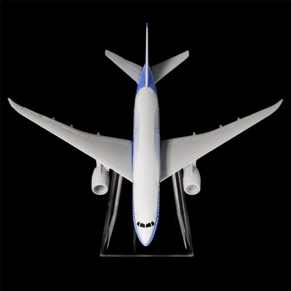 1: 400 16 см оригинальная модель Boeing 787 металлическая самолета украшение офиса